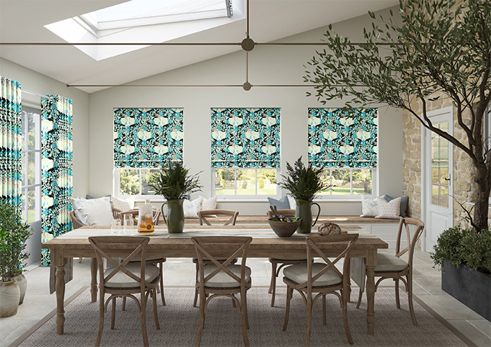 Faded Glamour, Absinthe Black - Roman Blind - Image 8